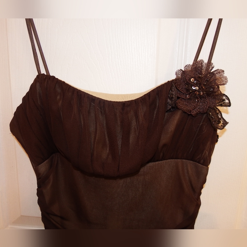 Vintage brown maxi dress